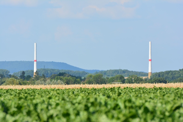 Windräder im Bau