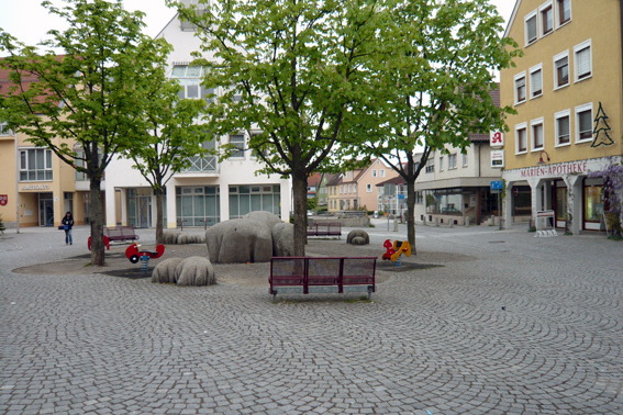 Rathausplatz Unterkochen.