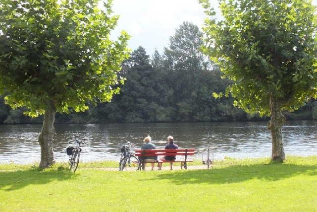 Schlussrast am Main bei Obernburg
