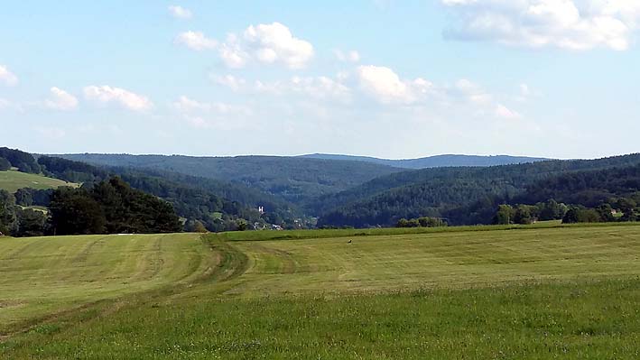 Blick auf die Landschaft des Spessarts