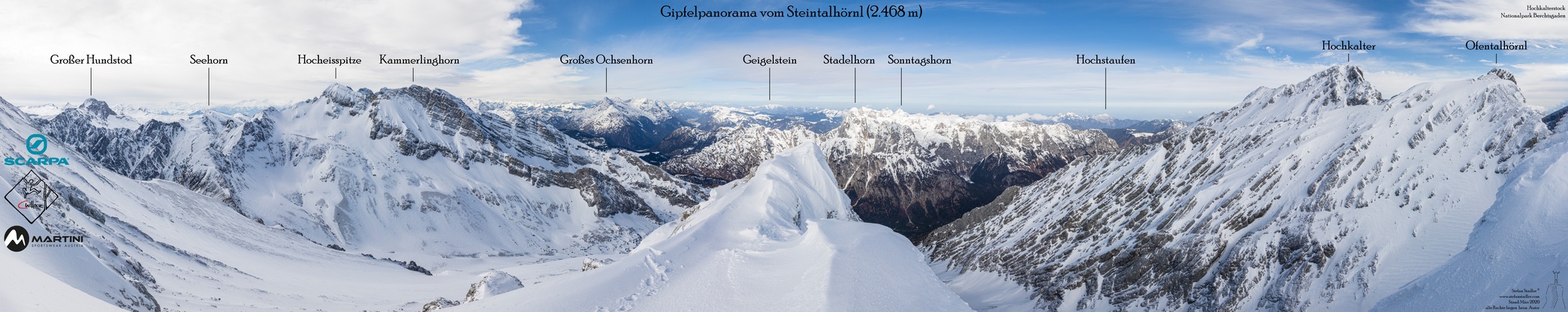 Gipfelpanorama vom Steintalhörnl