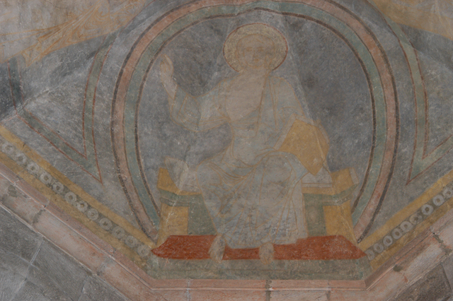 Fresko in der Achatiuskapelle in Hausen