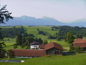 Hof von oben