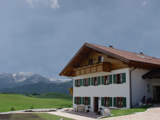 Ferienhof Hitzelberger, Hopferau mit Panoramablick
