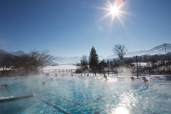 Soleaussenbecken im Winter