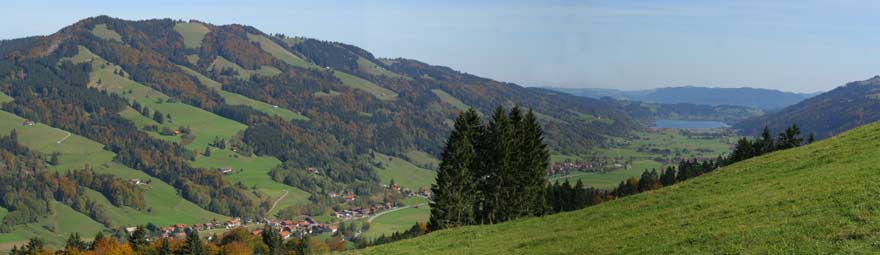 Alpsee Panorama mit Konstanzer Tal