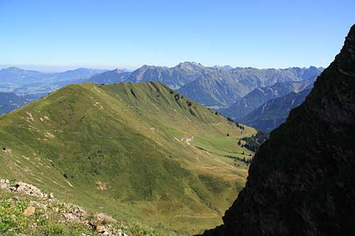 Steile Nordwand vom Fellhorn
