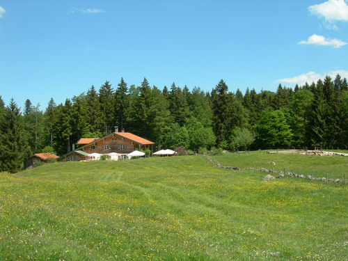 Blick zurück auf die Frasdorfer Hütte