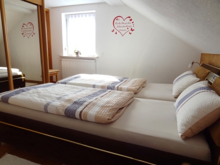 Schlafzimmer in der kleinen Wohnung