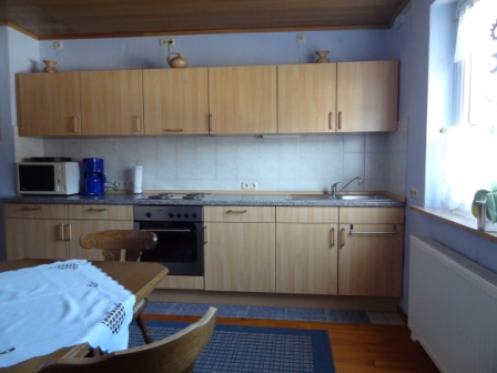 Küche in der großen Wohnung