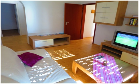 Wohnzimmer Ferienwohnung Röder, Klingenberg, Churfranken