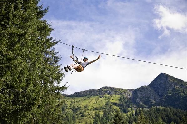 Flying Fox im Hochseilpark