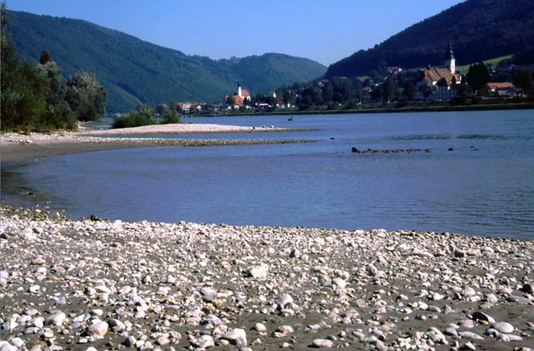 Schotterbänke gehören zu einem naturnahen Ufer