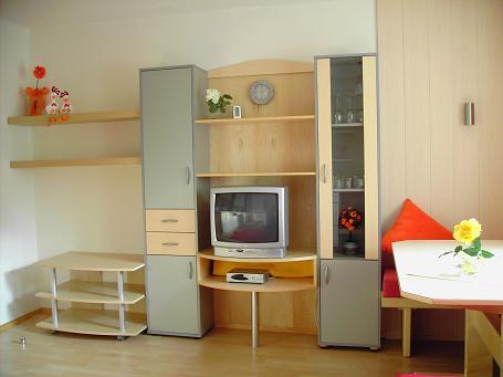 Ess- und TV-Bereich Parterre Wohnung