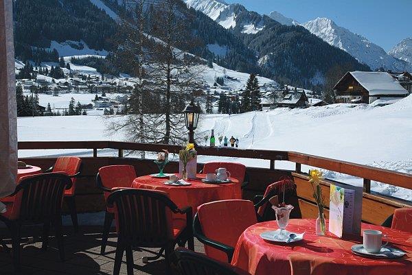Panoramaterrasse im Winter