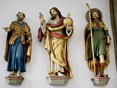 Würzburg - Marienkapelle Petrus, Jesus, Jakobus