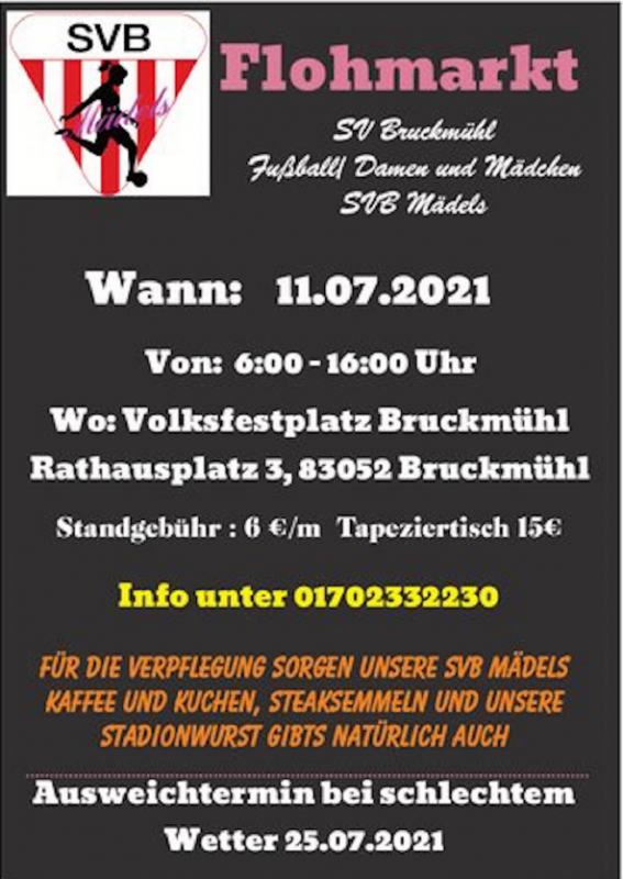 Ersatztermin Flohmarkt am Volksfestplatz
