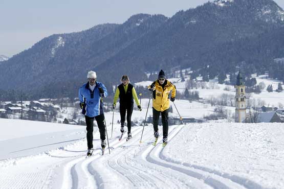 Langlaufen im Pfrontener Tal