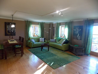 Ferienwohnung Grün - Wohnzimmer