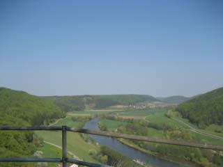 Hotel Schloss Eggersberg, Burgruine, Blick ins Tal
