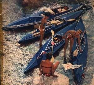 Faltboote im Kleppermuseum.