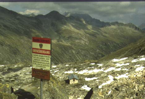 Grenzübergang Salzburg - Südtirol / Krimmler Tauern