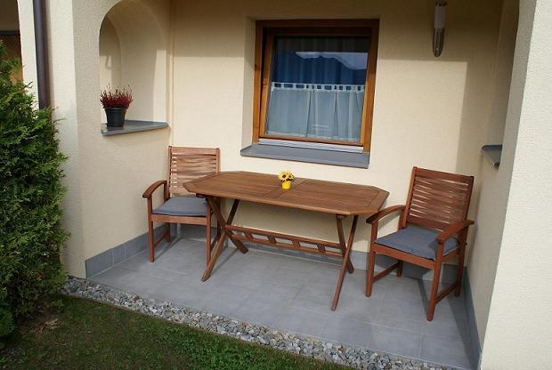 Garten Sitzecke des Apartments