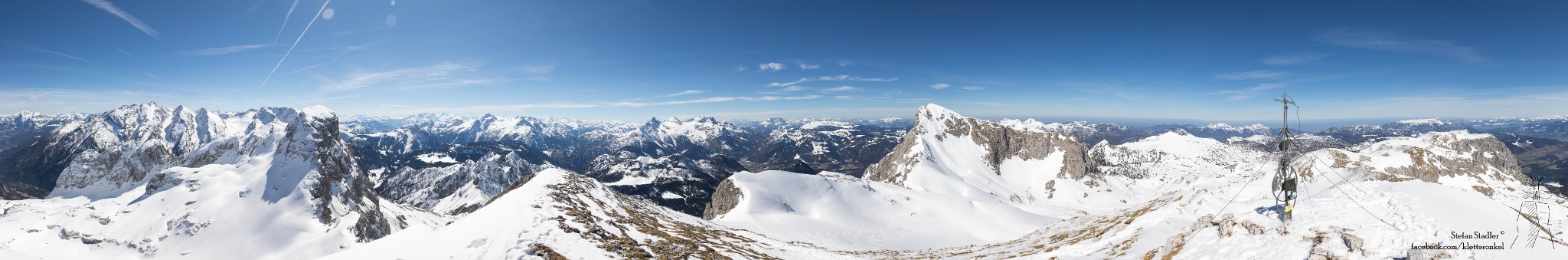 Gipfelpanorama vom Wagendrischlhorn im Winter