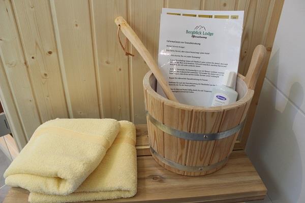Saunazubehör inklusive