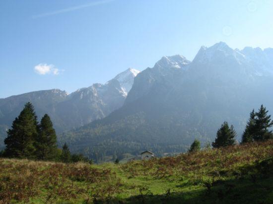 Blick vom Höhenrain Richtung Waxenstein