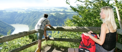 Wanderer am Donausteig