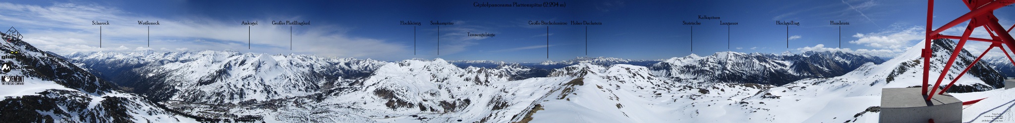 Panorama von der Plattenspitze