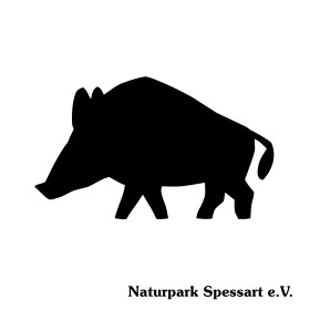 Markierungszeichen Schwarzer Keiler: Naturparkweg - Rundweg (schwer)