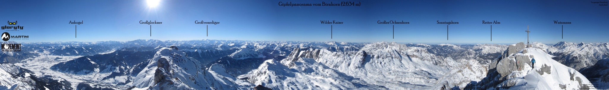 360 Grad Panorama vom Birnhorn