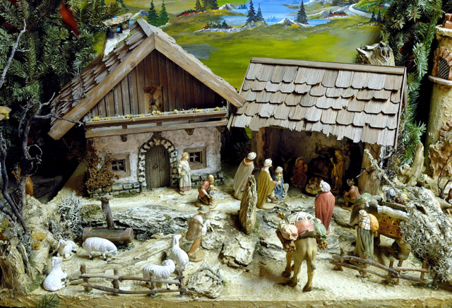 Landschaftskrippe Krippenbauer Zaunmair