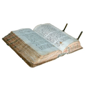 Salbuch in der Barockscheune Volkach.