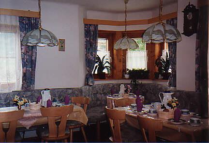 Haus Altenberger Frühstücksraum