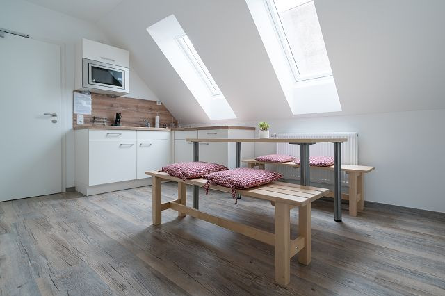 Anitas Altstadtpension Küche Dreibettzimmer