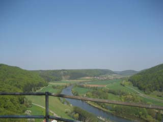 Hotel Schloss Eggersberg, Burgruine, Blick ins Tal
