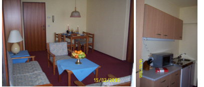 Wohnzimmer und Küche