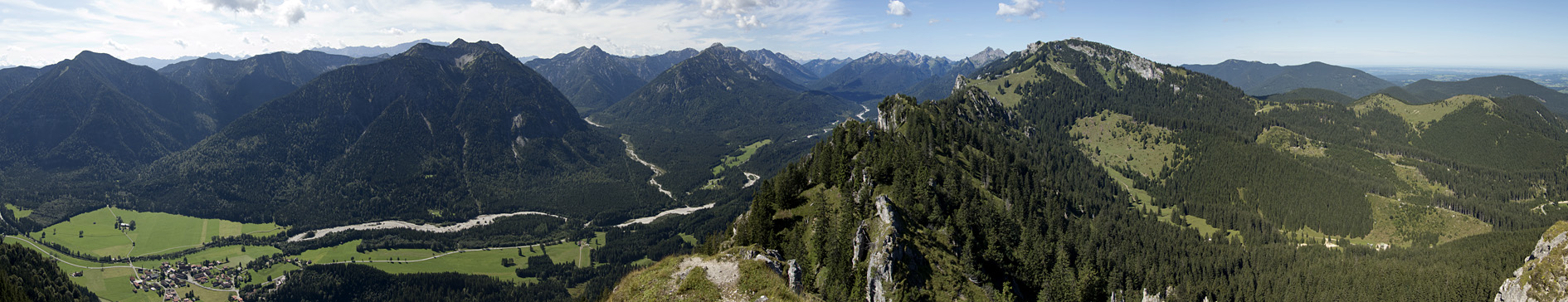 Gipfelschau mit der Panoramakamera
