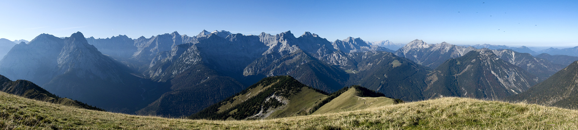 Karwendelpanorama vom Schönalmjoch