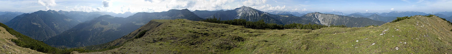 Das Gipfelpanorama im 360°-Rundumblick
