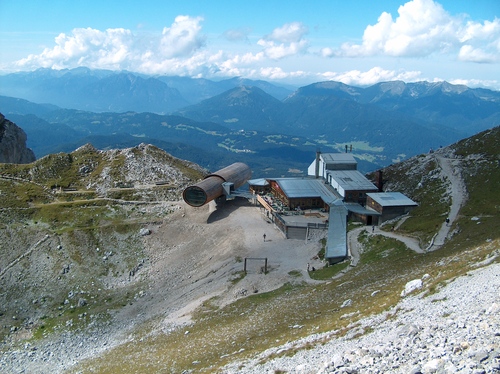 Die Bergstation der Karwendel-Bergbahn