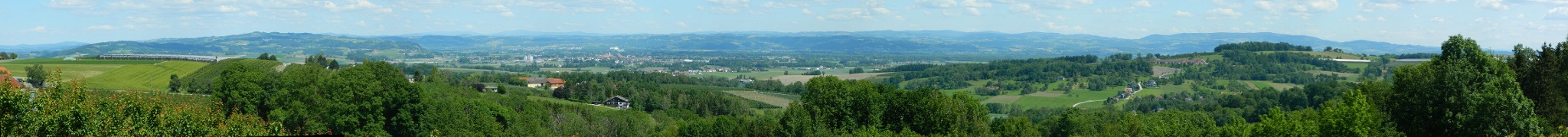 Panorama nach Norden von Hochscharten