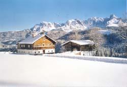 Winter, Aussicht auf die Berge