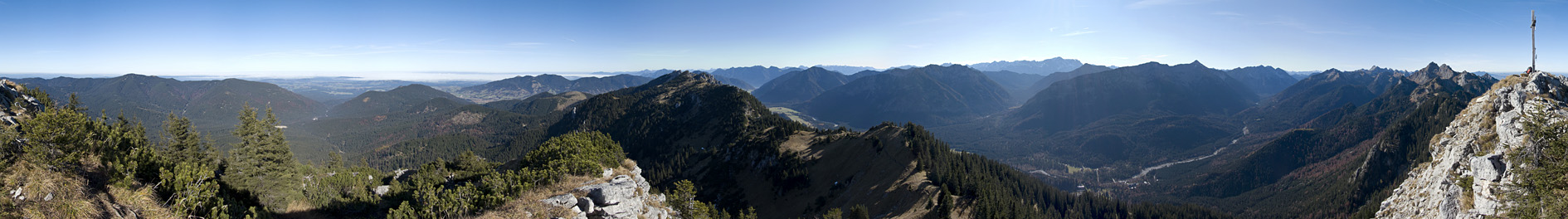 Das Rundum-Gipfelpanorama