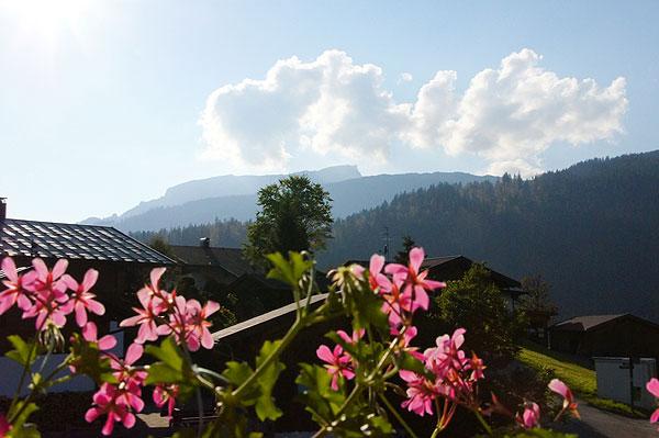 Ausblick vom Balkon Richtung Ifen