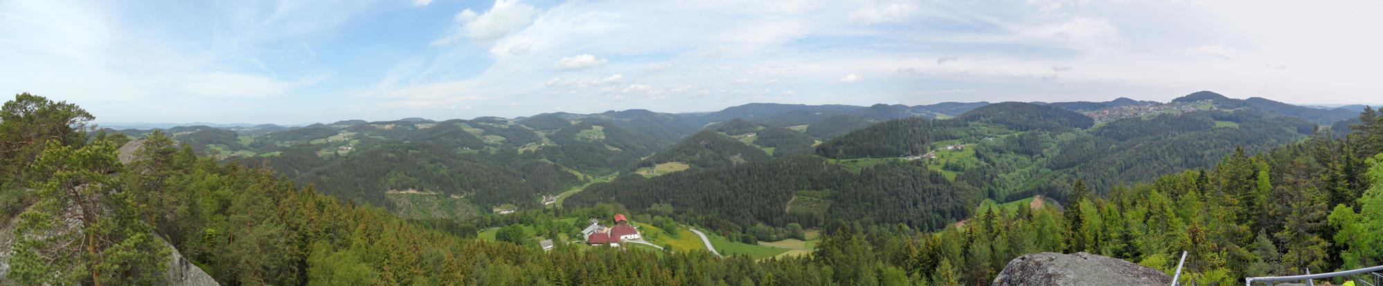 Panorama vom Herzogreitherfelsen