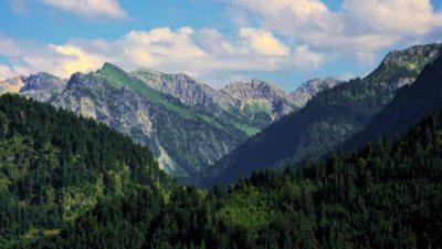 Blick von der Terrasse nach Hinterstein